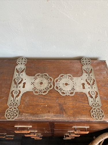 Superb pair brass arts - pair,