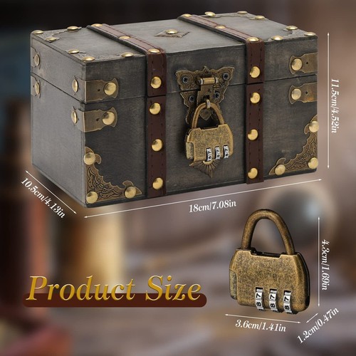 Small wooden treasure - small, chest