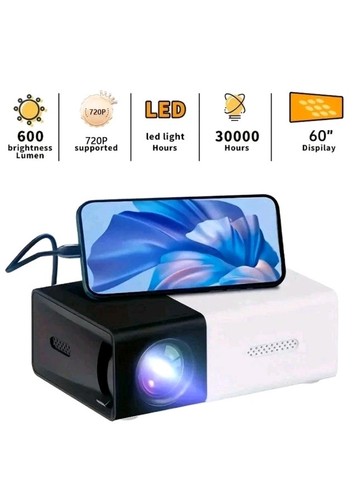 Mini projector portable - hd, led