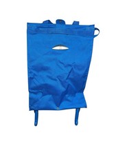 Blue Foldable Shopping Trolley