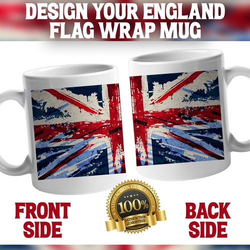 England flag wrap - england, mug