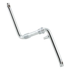 Bmx piece crankset chrome - 1,