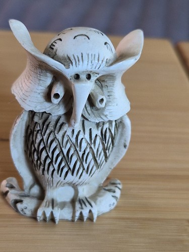 Netsuke antique owl - netsuke,