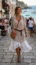 Lagenlook Oversized Tunic Top
