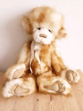 Charlie Bears Bear Heather Lyell Plush Collectable Golden Jointed Chucky Egg BIG