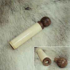 Beautifully crafted Cattle Bone Needle Holder with Wooden Top