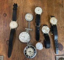 COLLECTION OF VINTAGE WATCHES AND POCKET WATCHES… SOLD AS SEEN
