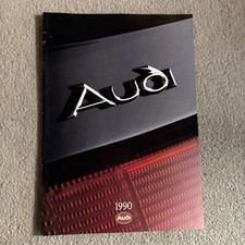 Audi Range Brochure 1990 Uk Market 80 90 100 Coupe V8 Quattro 20V