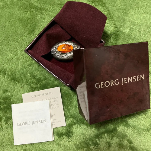 Georg jensen amber brooch - georg,