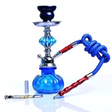 11" Arabian Hookah Set Glass