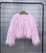 Womens Shaggy Faux Fur Fleece