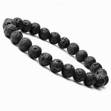 Natural Lava Rock Stone Healing Stone Diffuser Bead Bracelet Calming 4/6/8MM