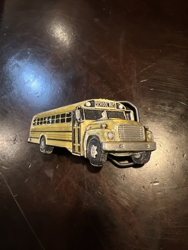 Vintage school bus belt buckle - vintage,