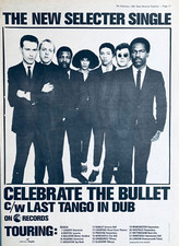 THE SELECTER 1981 original UK POSTER ADVERT CELEBRATE THE BULLET 2-Tone Ska