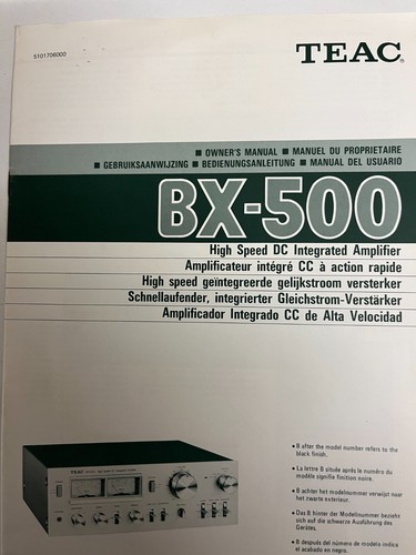 Teac 500 integrated high - teac,