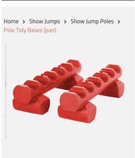 Horse Jump Pole Tidies Red