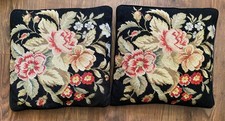 2 x Vintage floral tapestry