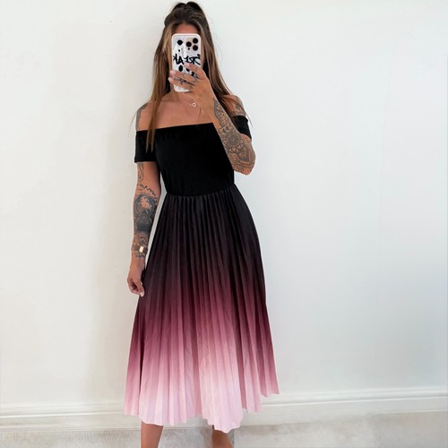 Ladies ombre pleated - ladies,