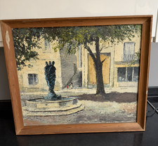 Vintage Oil on Board of Chinon