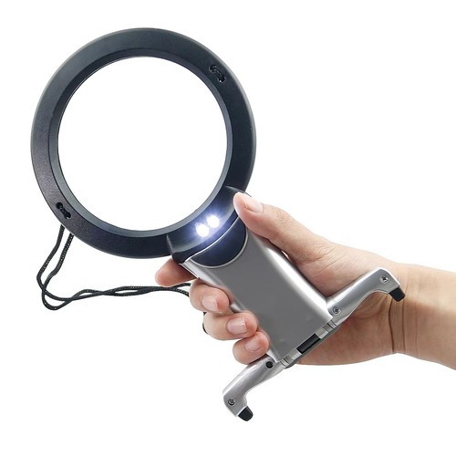 Large magnifying glass with - glass,