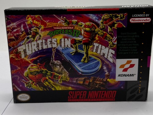 Turtles time snes cib - turtles,