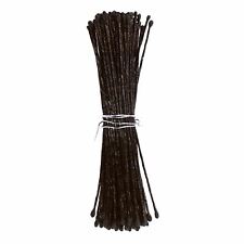 72 Artificial Sugar Flower Stamens Double Headed Craft Wedding Black Small Matt