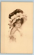 Postcard Gibson - Lady sitting