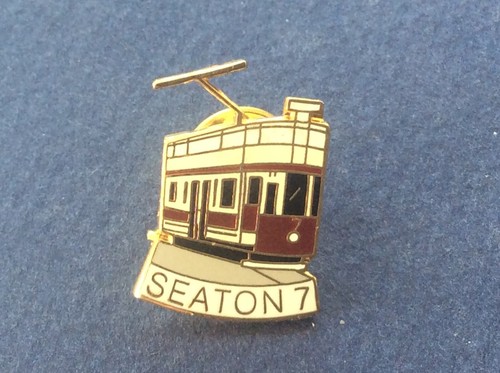Rare enamel tram badge - rare, pin