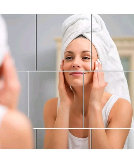 Glass mirror tiles wall - 6,