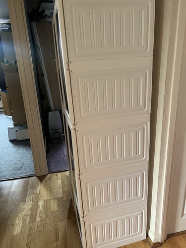 Large plastic wardrobe storage - plastic,