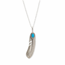 Feather Pendant 20" Necklace