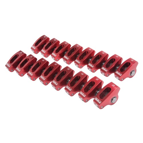 Edelbrock red roller rockers - red,
