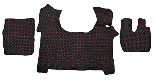 Black with red floor - black,