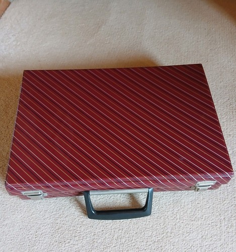 Vintage 60s burgandy striped - 60s,