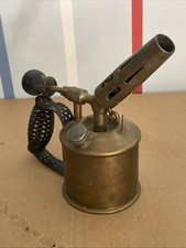 Vintage Swedish The Three Crowns Brand Benzoline Blow Lamp Torch