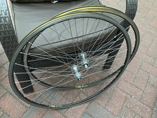 Vintage WOLBER TX PROFIL 32H Clincher Rims Mavic 500 Q/R Hub Wheels Set