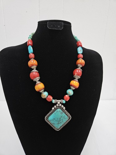 Assorted resin beads tribal - resin,