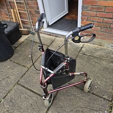 Folding Disabled Walker With Attached Shopping Basket Disability Walking Aid.  