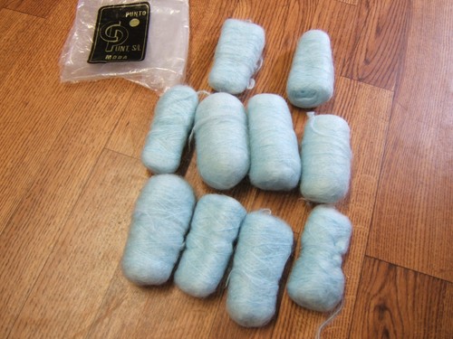 Light blue mohair wool - light,