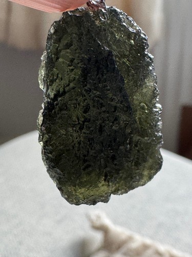 Genuine moldavite pendant 925 - genuine,