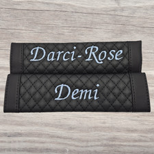 Personalised black leather - black, p