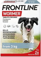 FRONTLINE WORMER - Worming Tablets for Dogs - 2 Tablets Dog