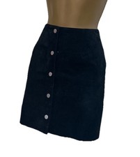 New Look Black Suede Leather