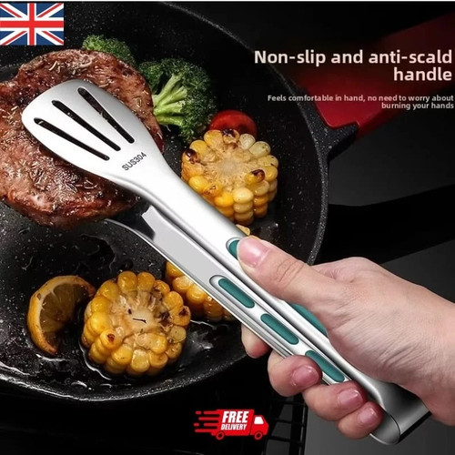 Stainless steel kitchen - steel, tongs