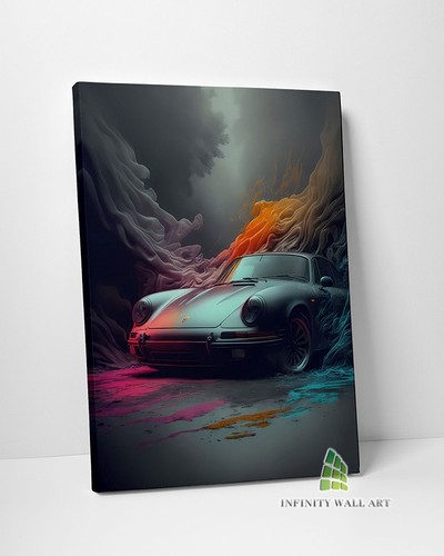 Classic car canvas - car,