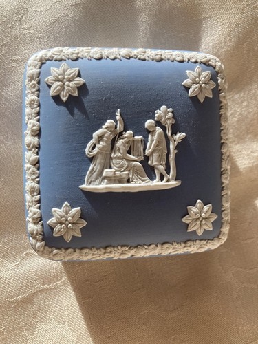 Vintage square trinket box - vintage,
