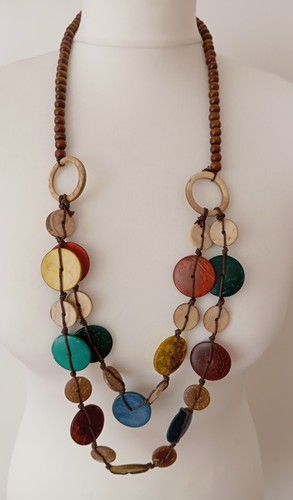 Chunky brown wood multicolour - chunky,