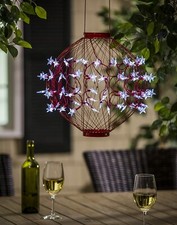 Red Solar Garden Lantern with
