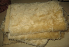 Light brown faux fur bundle 0.27m/0.7m x 1.65m toys, cushions, hats, costume