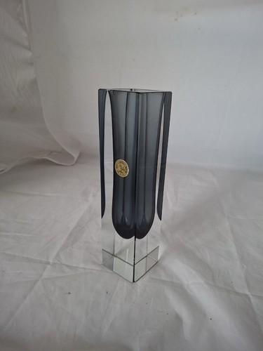 Murano sommerso block vase - murano,